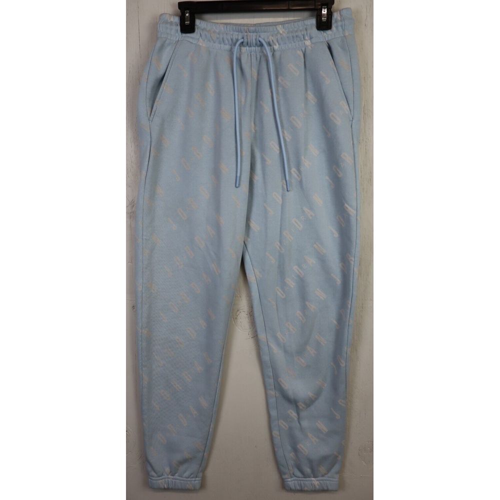 JORDAN Baby Blue‎ Heavy Sweat Pants Elastic Waist Draw String Vintage Size M